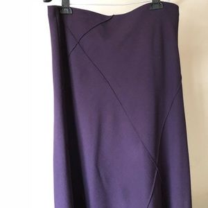 Full length royal purple skirt